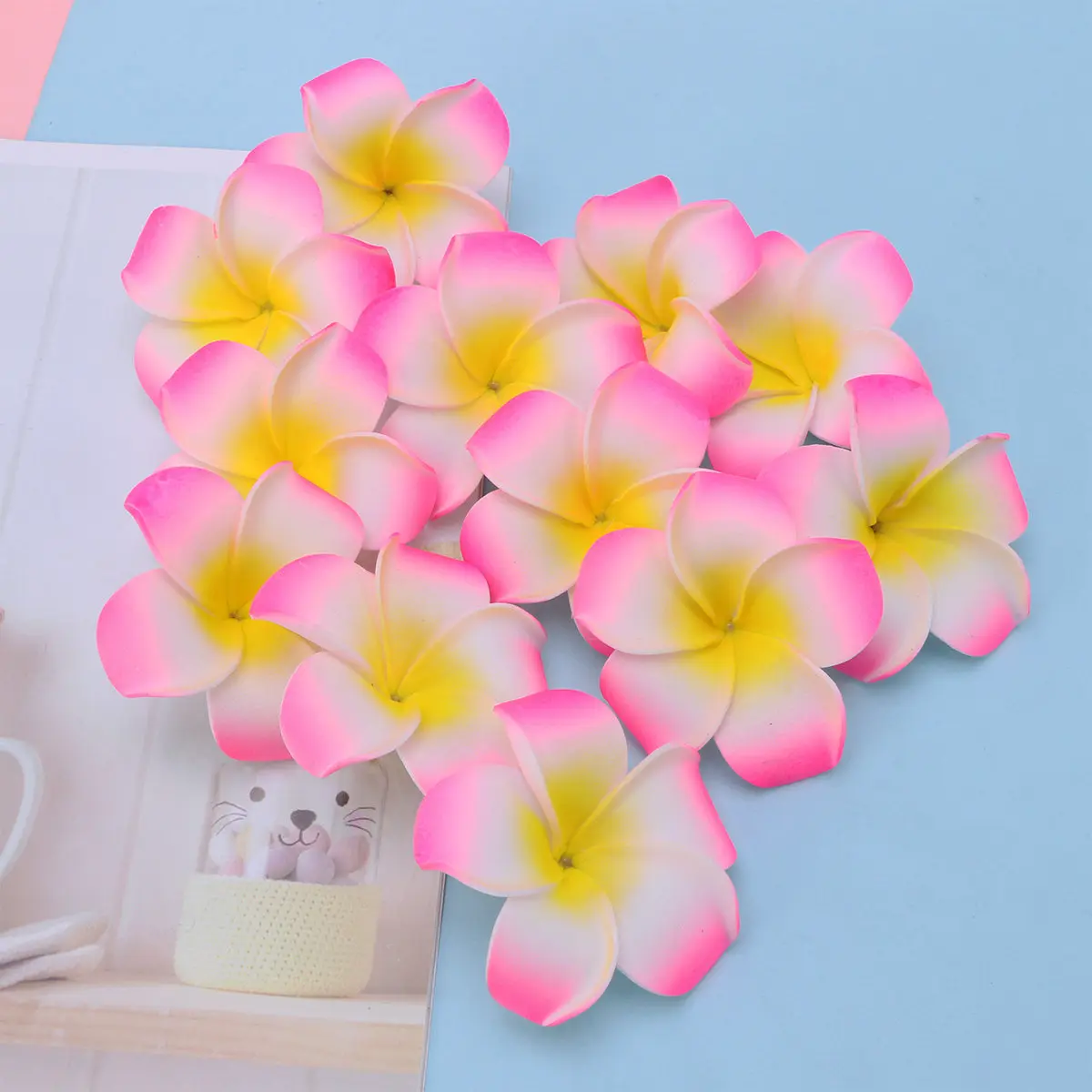 

Набор из 12 заколок для волос в богемном стиле с цветами франжипани, элегантные цветочные заколки для женщин, для свадьбы, пляжа, путешествий, фестивалей, фотосессий