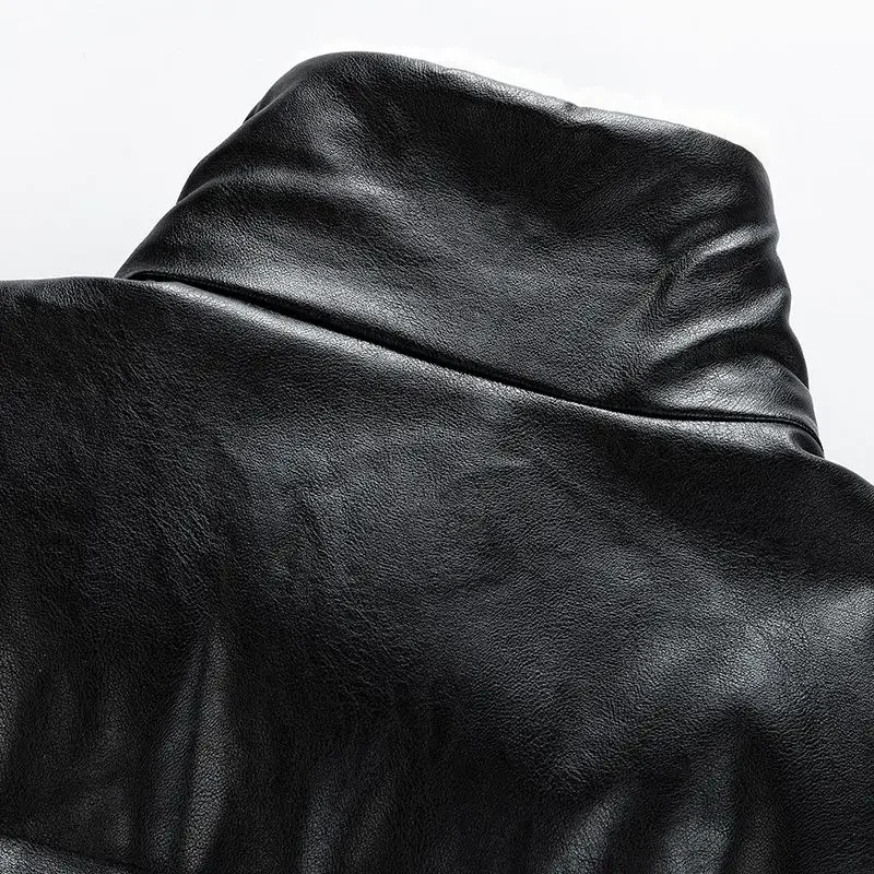 Giacca invernale corta in PU allentata Parka addensare nuovi uomini piumino in cotone capispalla caldo colletto alla coreana soprabito per il tempo libero alla moda