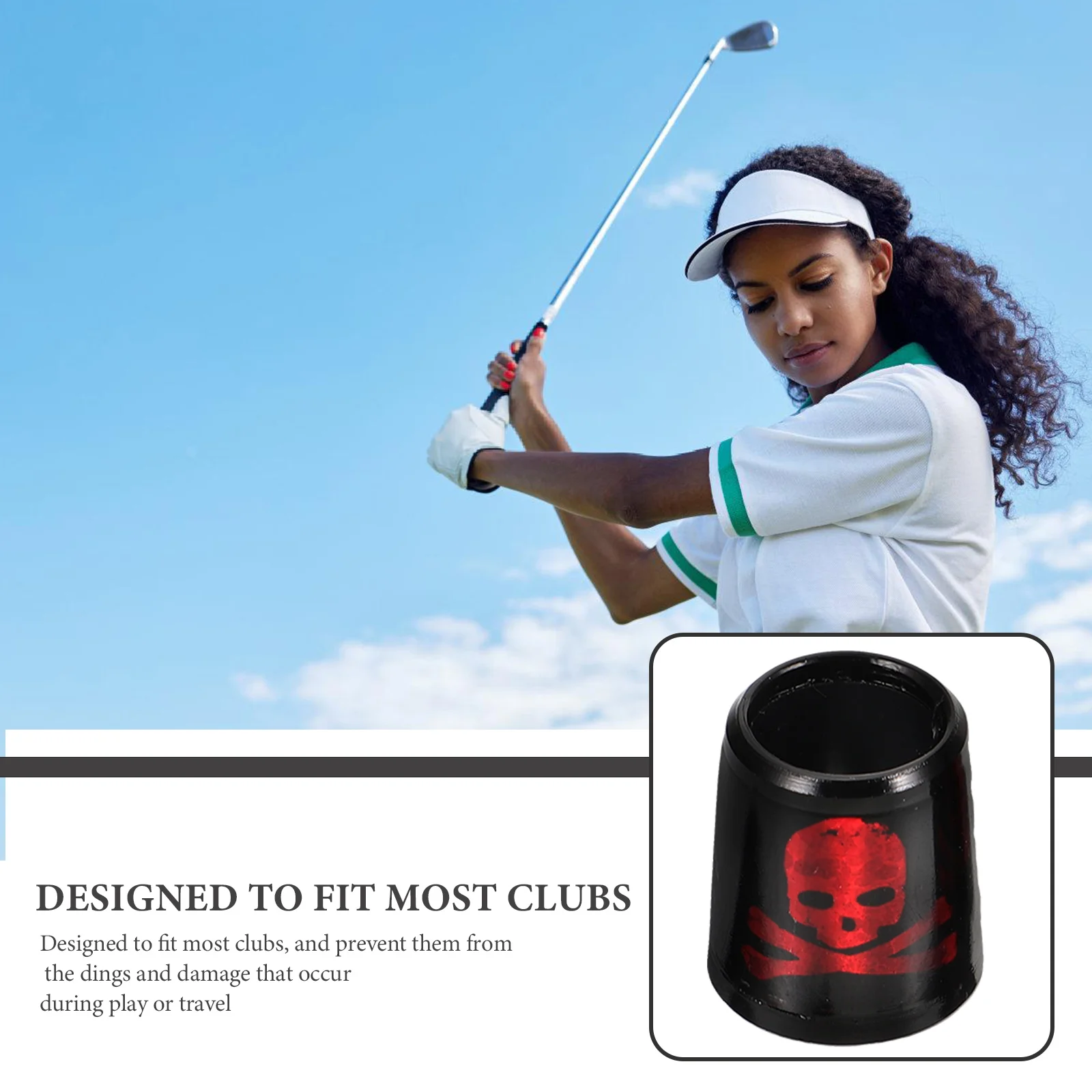 

2pcs Golf Club Ferrules Small Plastic Ferrules For Clubs Protection Wear-Resistant Lightweight Durable Anti-Vibration Club Head
