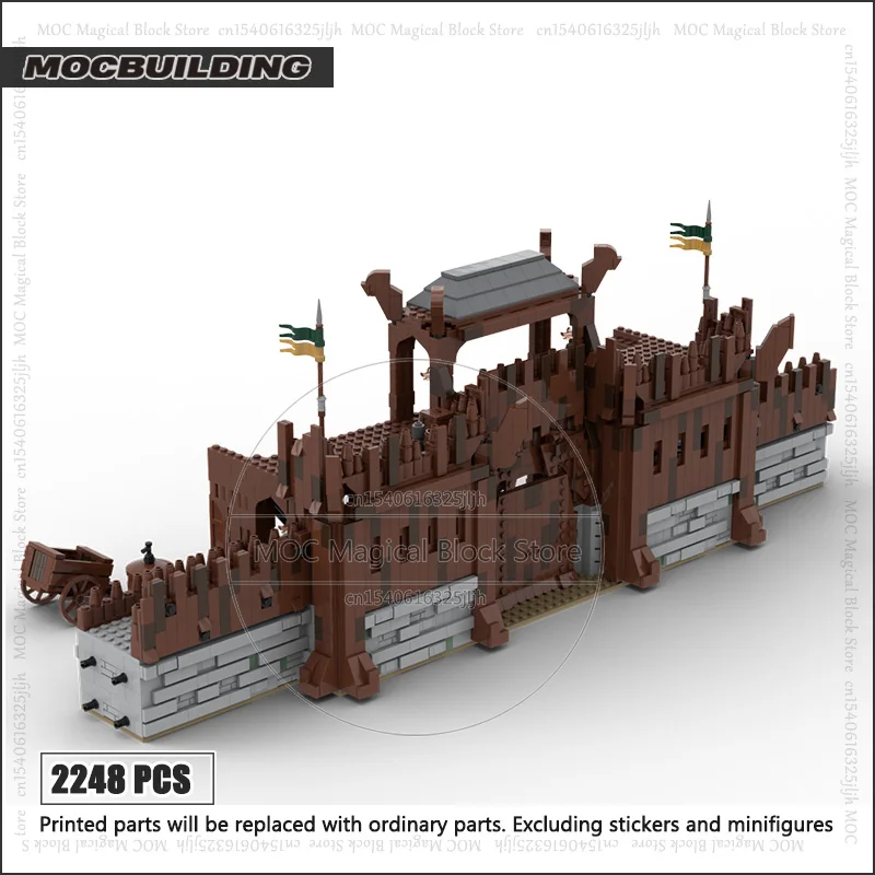 Serie de películas UCS Moc, famoso bloque de construcción Golden Hall, gran modelo, paredes, tecnología, ladrillos, vista a la calle, juguetes, regalos de navidad