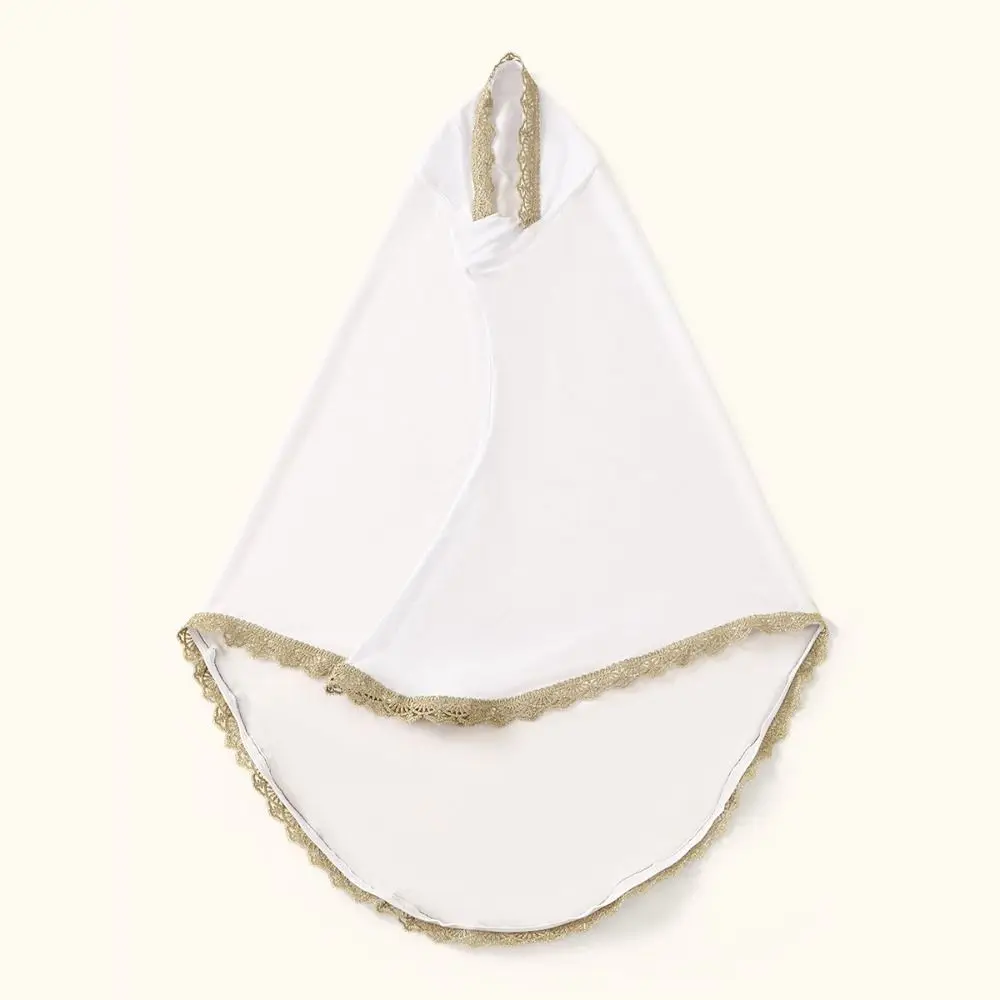 أنيقة مطرزة الدانتيل العرقية نمط وشاح طويل رقيقة الحجاب شال باندانا الماليزية الحجاب وشاح الإناث #1