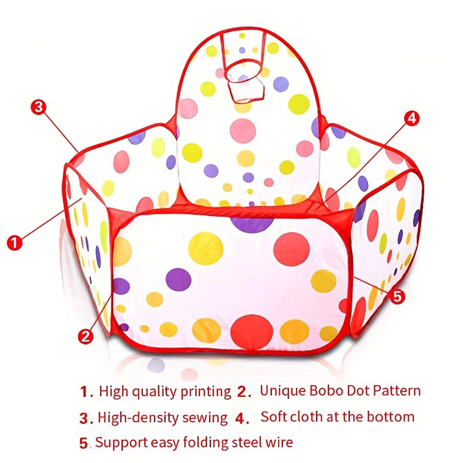 الأطفال المحيط الكرة بركة سياج خيمة للطي داخلي المنزل لعبة طفل بركة بوبو بركة الذكور والإناث 0.9 متر اطلاق النار الكرة بركة #5