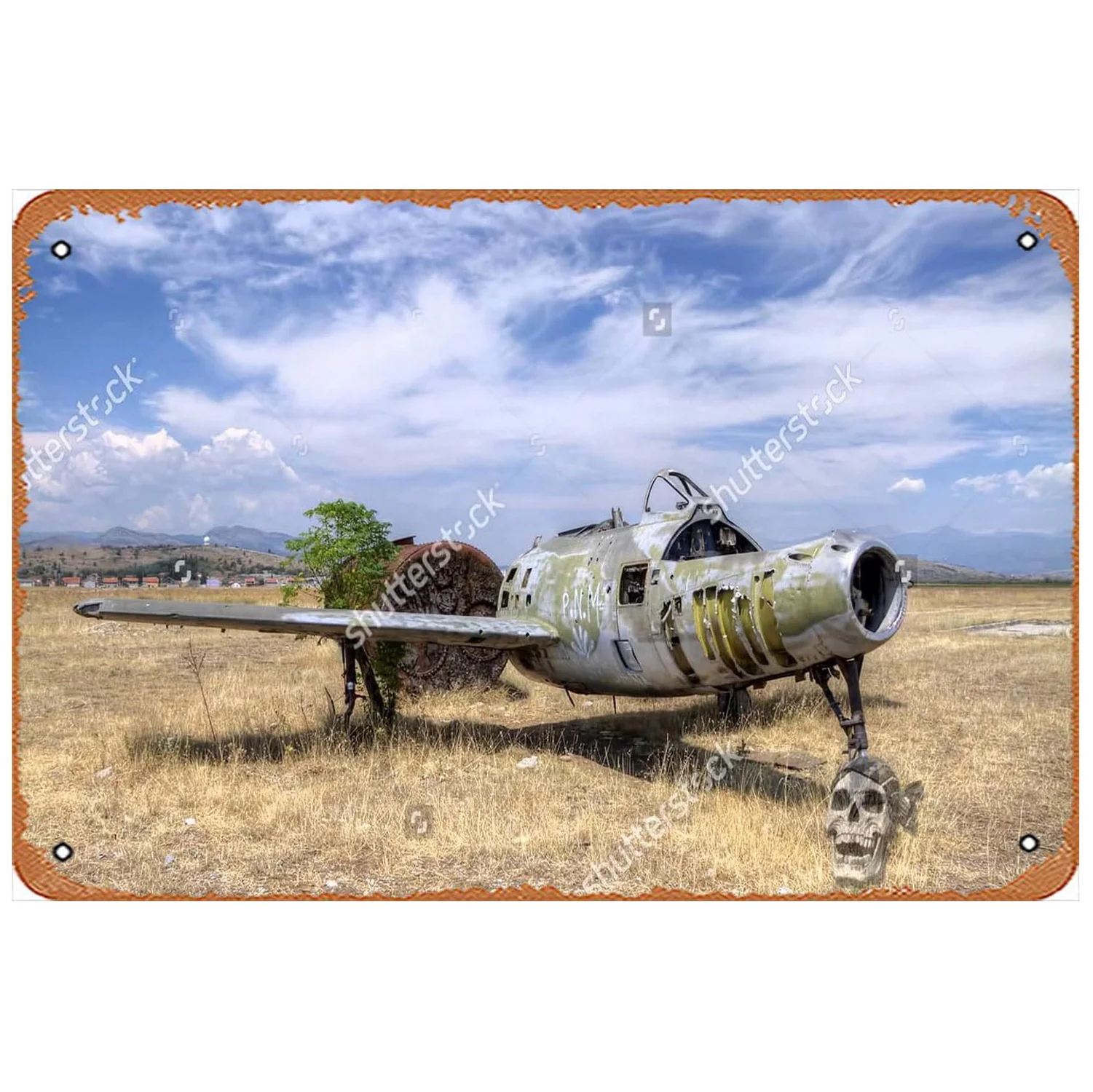 Metal Tin Signs Plaque Airforce Plane Wall Decoration Vintage Art Posters Iron Painting for Man Cave Home Cafe Garden Club Bar