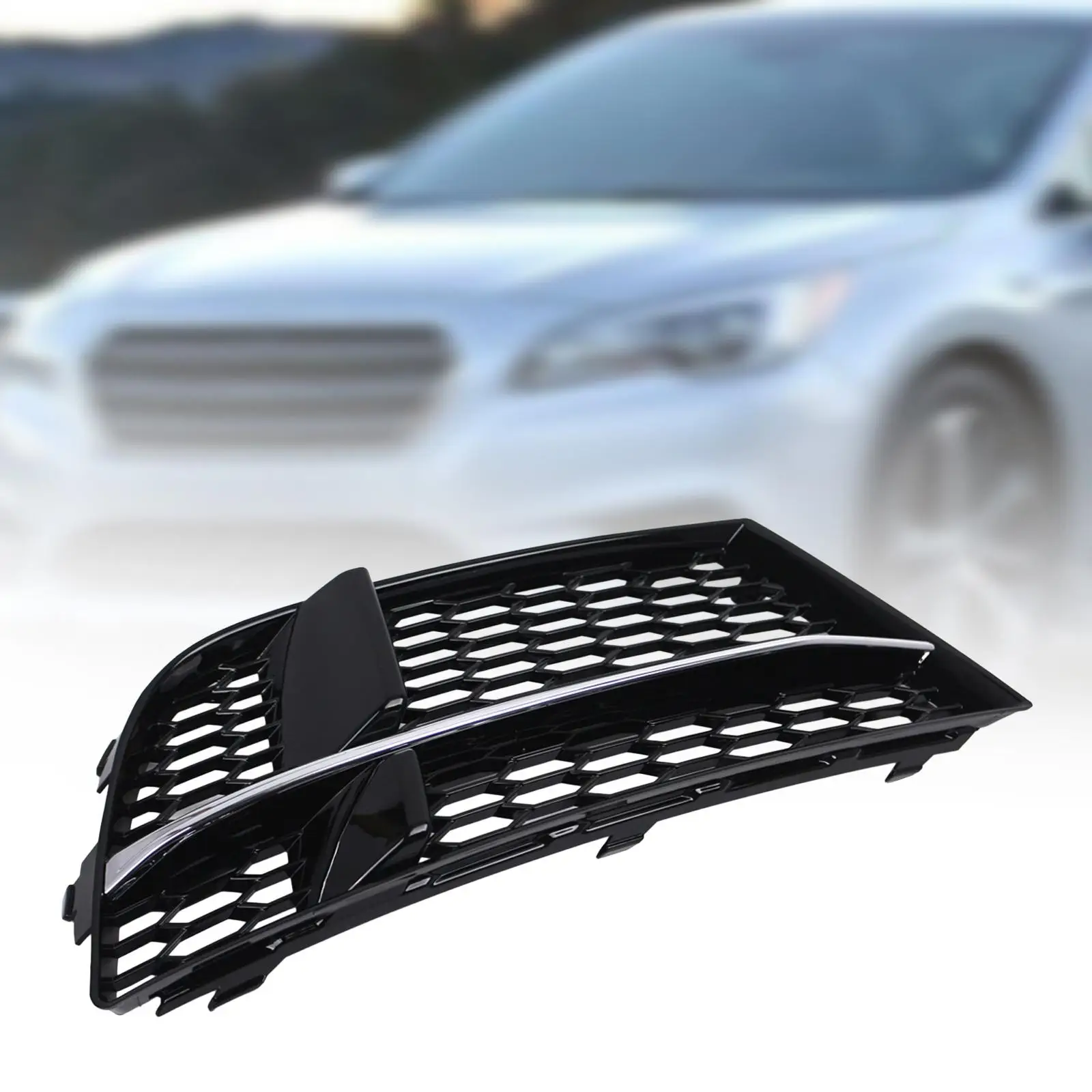 Griglia per fendinebbia per auto Resistente all'usura Robusta Accessori facili da usare per Audi Convertible 2016.05 - 2020 A3 (8V) S-line Sedan