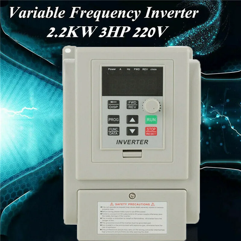 3X 2.2KW 3HP 220V Variable Frequency Drive Inverter CNC VFD VSD Single To 3 Phase
