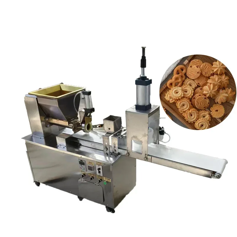 Automatic Bakery Equipment Macaron Hello Panda Cookies Pressing Machinery And Hard Biscuits Cup Making Machine
