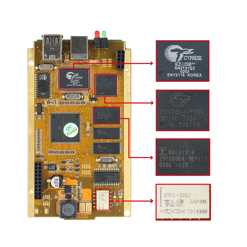 NEW V237 WIFI For Renault Can Clip V213 Full Chip CYPRESS AN2131QC OBD2 Car Diagnostic Scanner For Renault VCI  Programmer