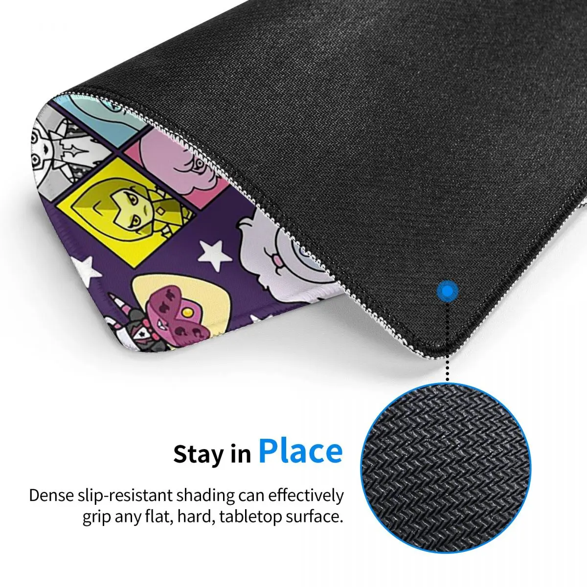 

Коврик для мыши разных размеров с кристаллами и камнями, Steven Universe, для геймеров, для ПК и ноутбуков, коврик для клавиатуры, компьютерный игровой коврик, офисные аксессуары, настольный коврик