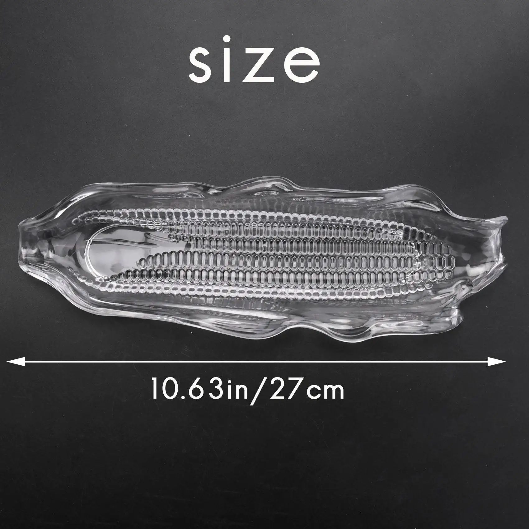 ถาดข้าวโพด 6 ชิ้น + ที่วางข้าวโพด 12 ชิ้น ถาดพลาสติกใสสำหรับเสิร์ฟข้าวโพด สำหรับเนยข้าวโพด