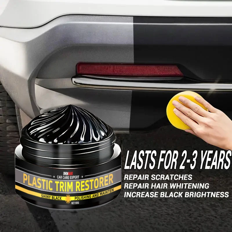 1 Piece 100g Car Engine Compartment Cleaner and Shine Wax - Black Plastic Polishing and Protection, Suitable for Cars and Rvs, Removes Dirt, Restores the Engine Compartment to a Like-New Condition, Car Maintenance | Long-Lasting Effect | Follow-Up Care