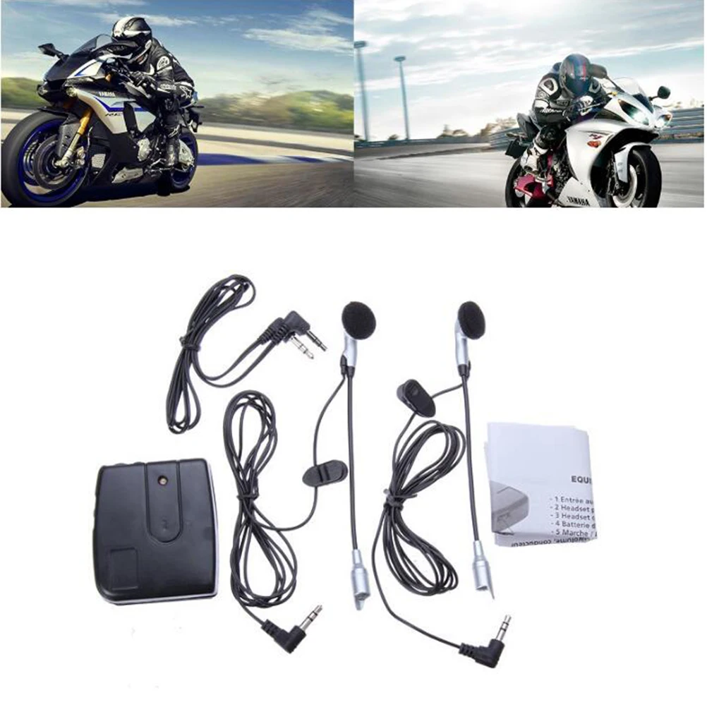

Motorcycle Wired Headphone Walkie Stereo Audio Portable CD MP3 MP4 Low Power Durable Cord Front Rear Seat