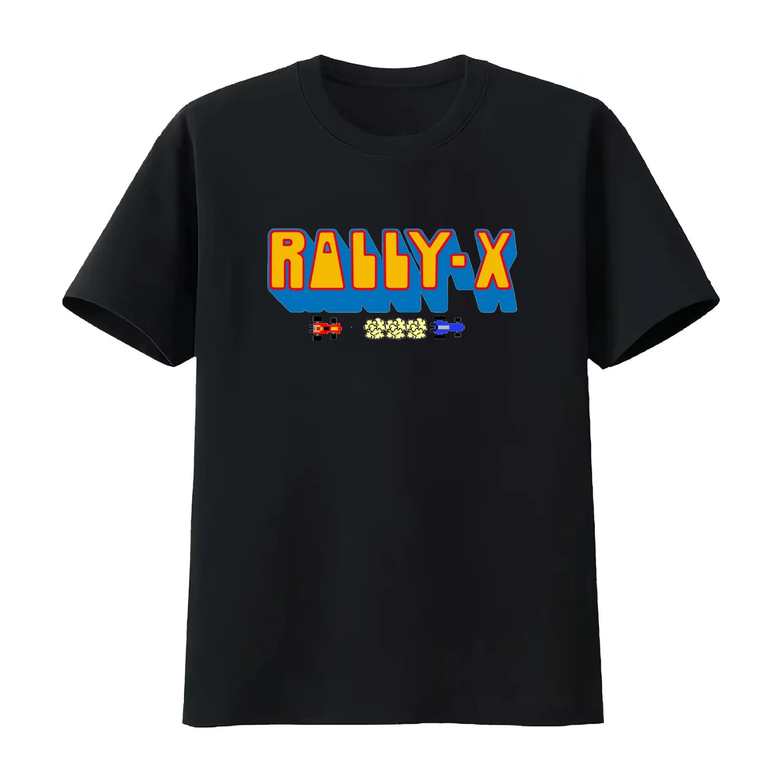 Rally X Logo T-Shirt Summer Casual Cotton Tee Oversized Streetwear Tops Vintage Graphic Print Loose Fit Short Sleeve