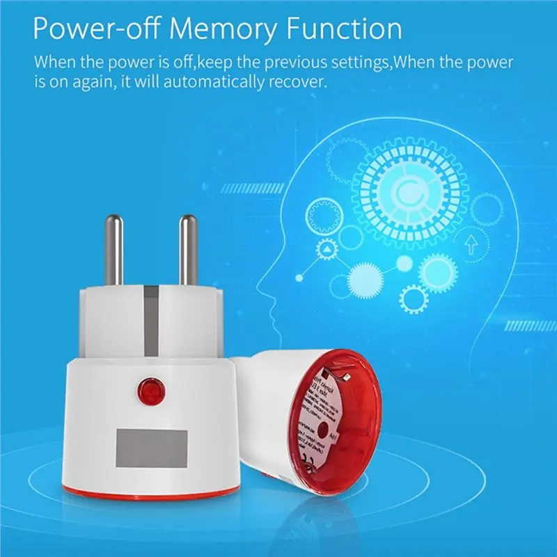 AB06 Tuya Wifi Smart EU Plug 16A مع وظيفة مراقبة الطاقة تطبيق لاسلكي صوت عن بعد لـ Alexa Google Home