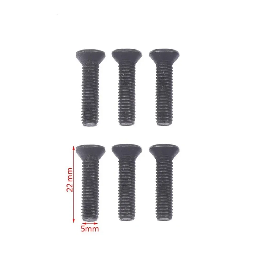 6 adet Matkap Chuck Shank Adaptör Vidası Sol El Konu Fit UNF Sabitleme Vidaları M5/M6 22mm Profesyonel Metal Aletler Aksesuarları