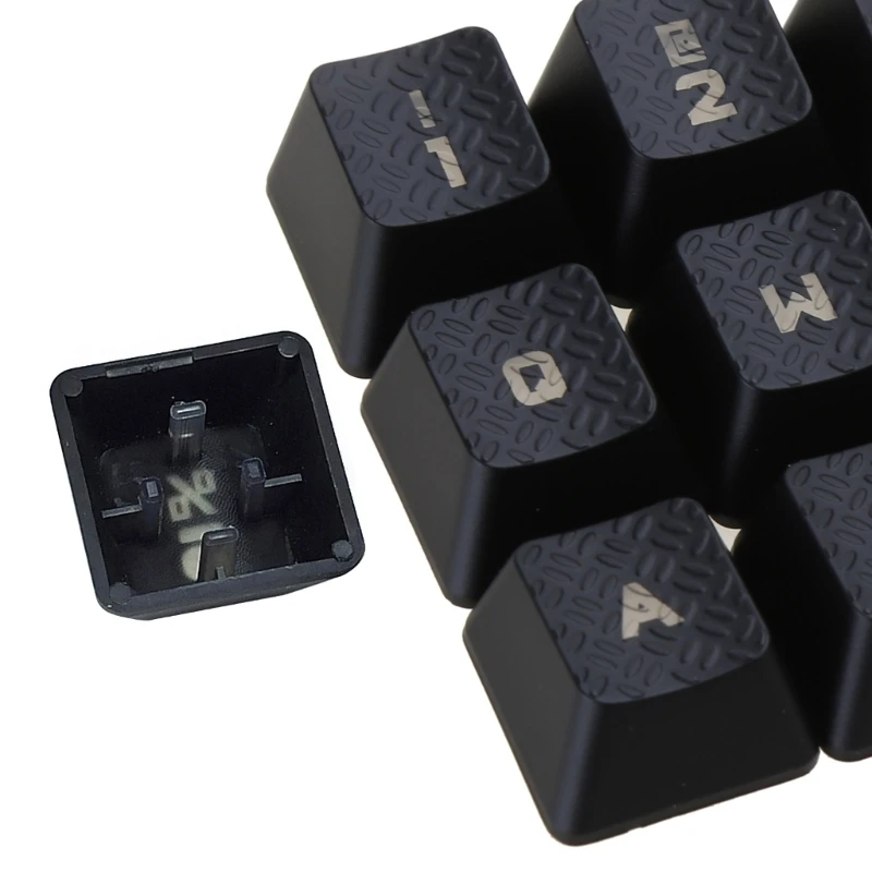 F3KE 13 pz ABS Retroilluminato Keycap Texture antiscivolo Copertura Interruttore A Chiave per Romer-G G910 G810 G413 G310 Gaming