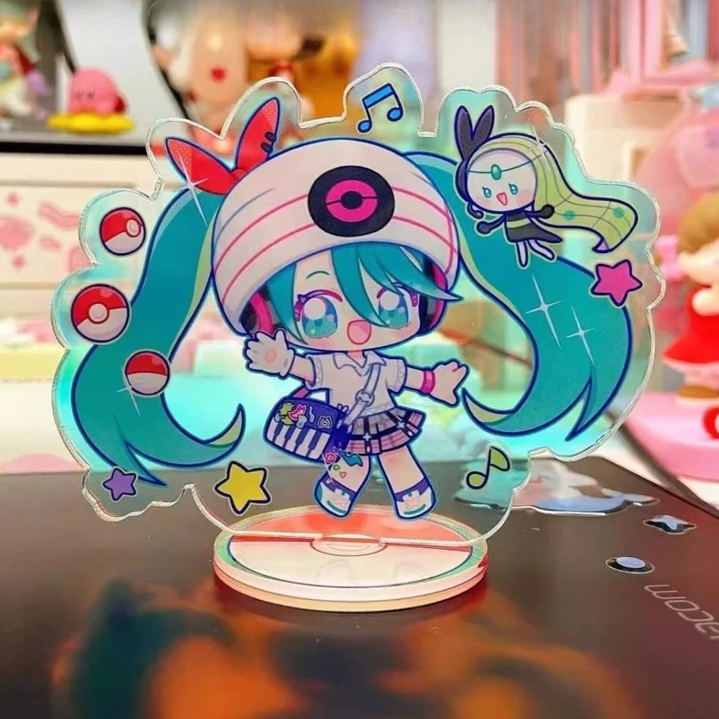 New Hatsune Miku Acrylic Stand Figure Hatsune Miku Project Diva Anime Peripherals Desktop Cute Cartoon Decorative Ornament