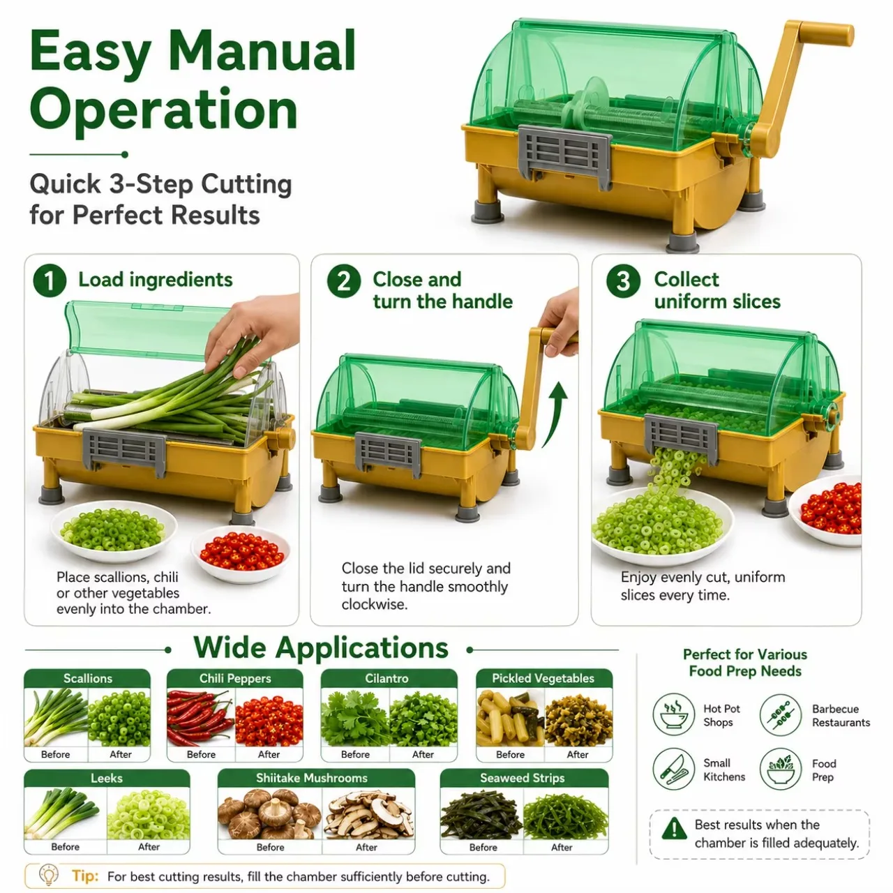 Commercial Mini Vegetable Cutter Special For Scallion Chili Coriander Garlic Slice Chive Shredding Processing Tool image 4
