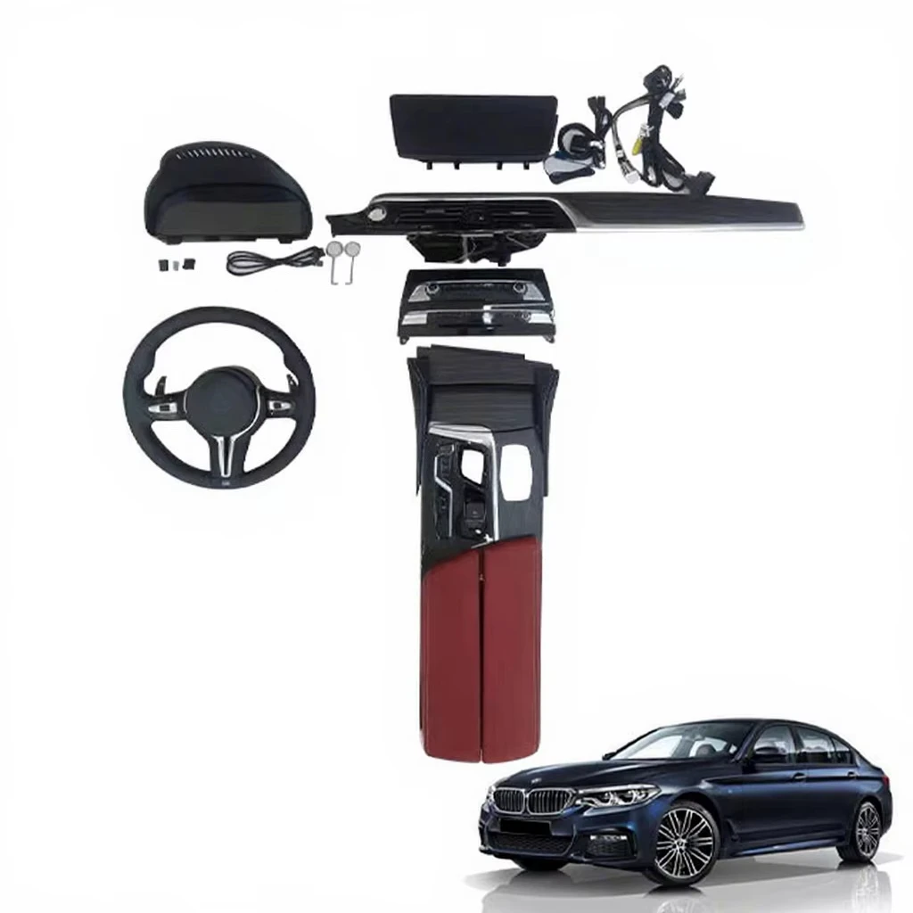 For 5 Series  Car Modification Parts Interior Upgrade Modified Center Console Armrest Box Display Screen Stylish Steering