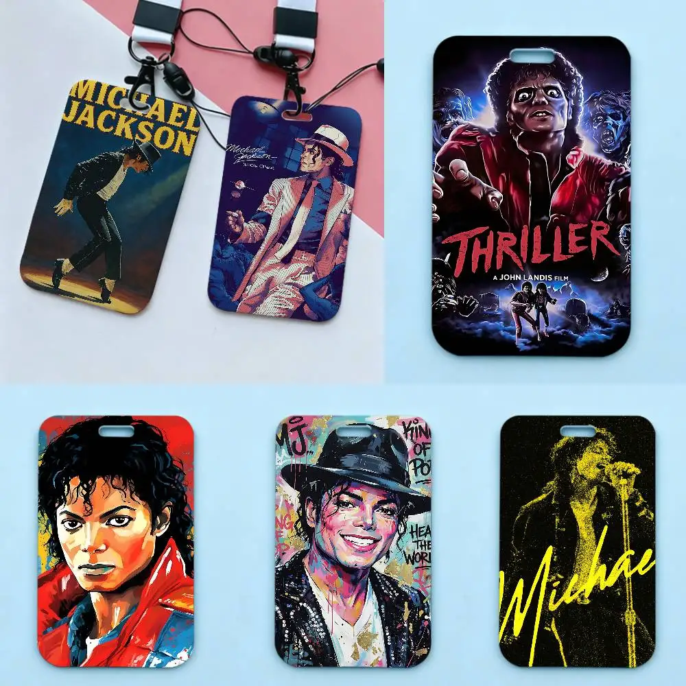 M-Michaels-w-J-Jacksons Holder Access Card Sleeve Keychain Work Badge Clip Neck Lanyard For Office And Campus Use Name Tag