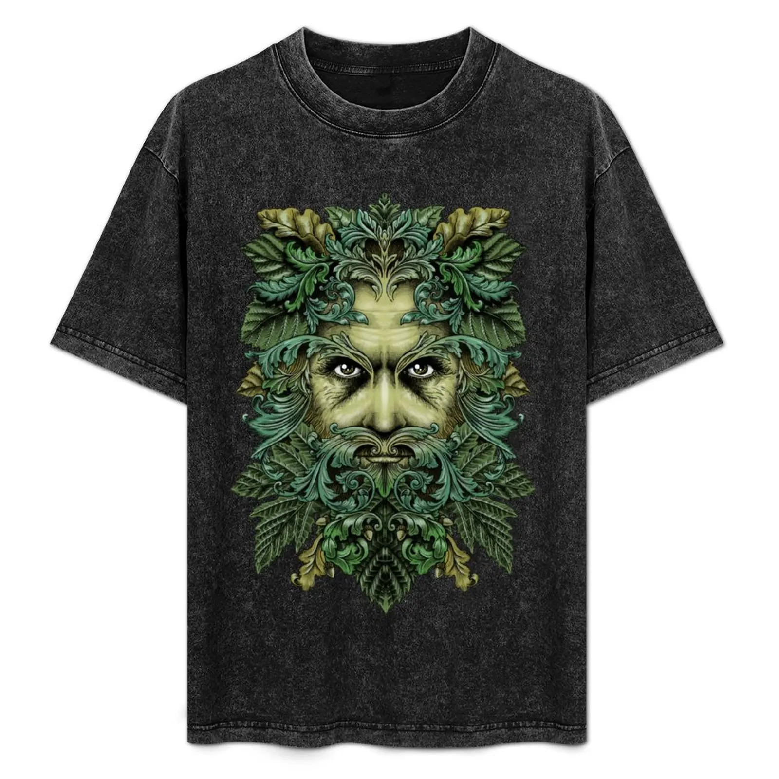 The Green Man T-Shirt Minimal Art Print T-Shirt
