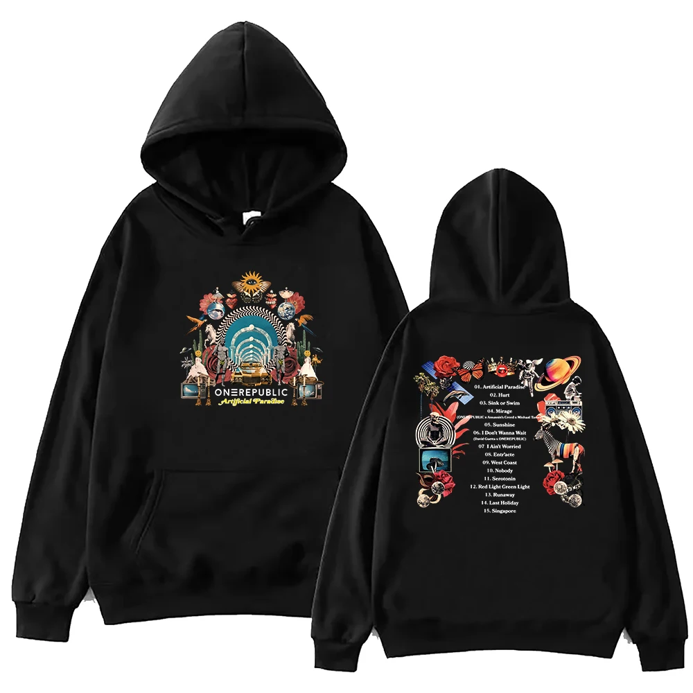 

OneRepublic Artificial Paradise 2024 Hoodie Unisex Harajuku Pullover Tops Long Sleeve Hoodies Muisc Tour Fans Gift