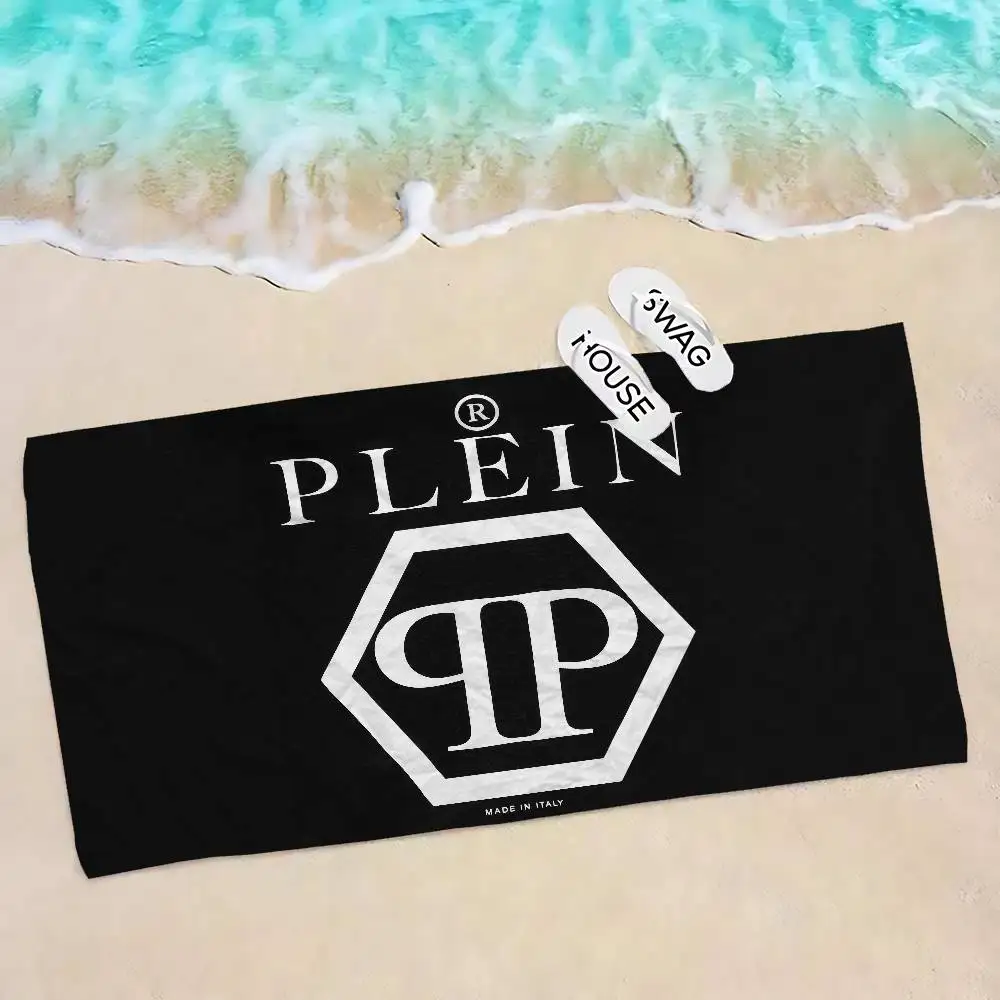 Dark Handsome Style P-Philipp Plein-Fashionable Bath Towel Microfiber Soft Water Absorbing Breathable For Cartoon Beach Towel