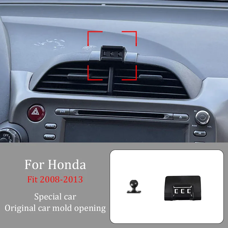 For Honda Fit 2008-2013  Car Infrared Induction Mobile Phone Wireless Charging Bracket DIY Custom Pattern Navigation Bracket