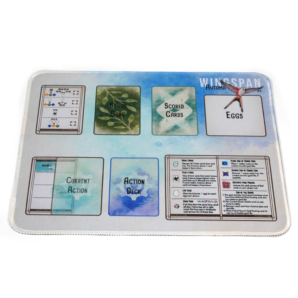 Wingspan Board Playmat Play Mat Table Mat Rubber Material Award-Winning Strategy Game About Birds Accessory