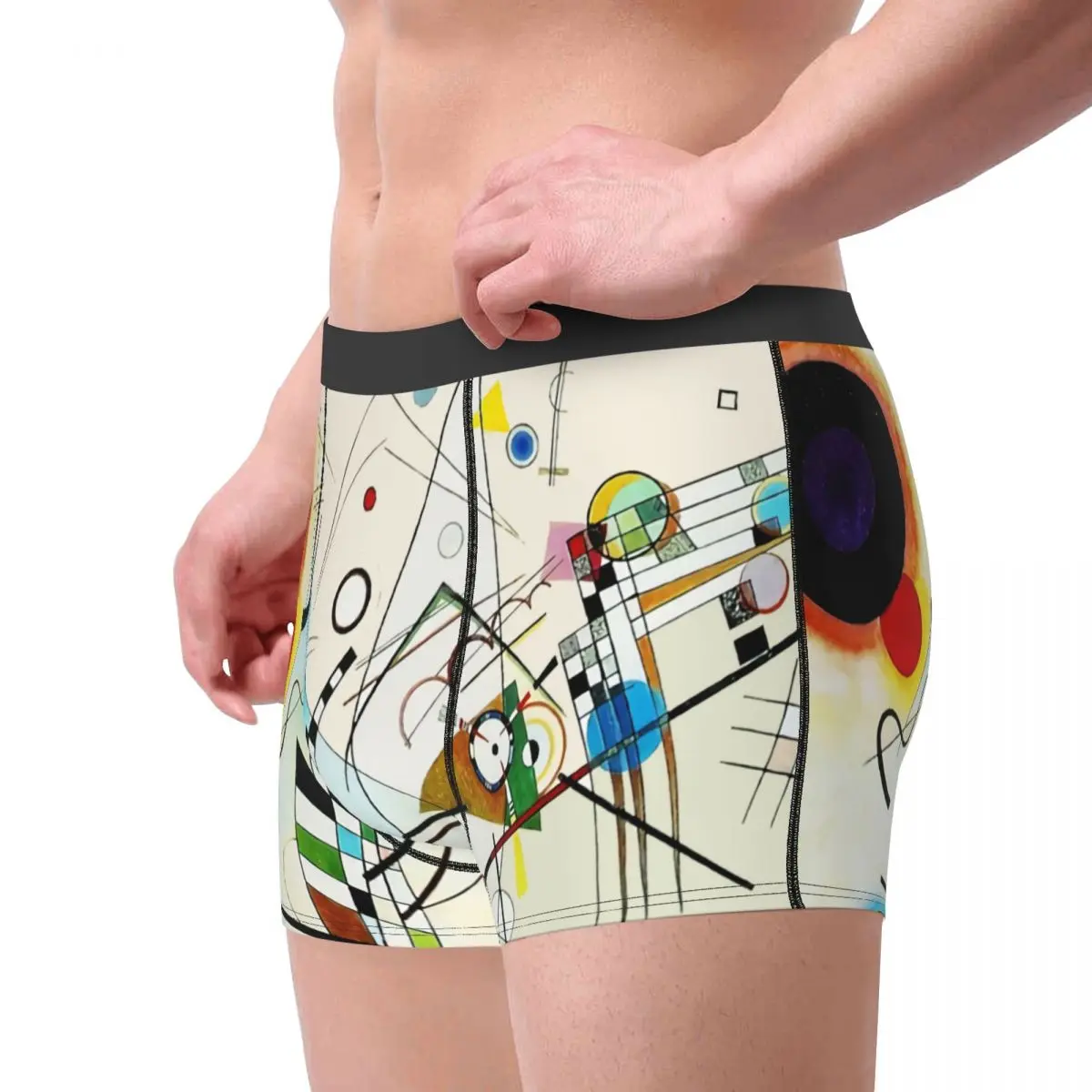 Study For Composition VIII Wassily Kandinsky Abstract Line Art Underpants Cotton Panties Male Underwear Print Shorts Boxer