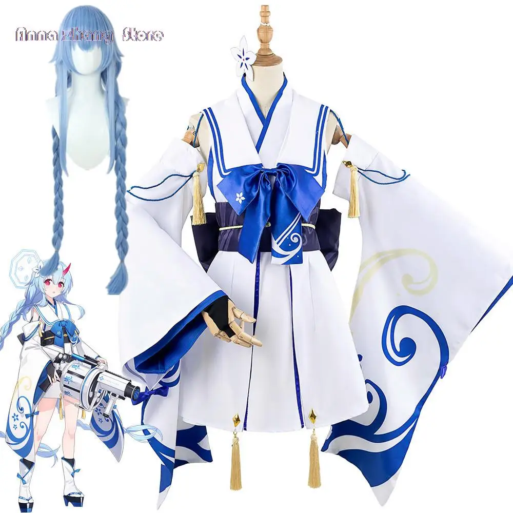 Blue Archive Costume Waraku Chise Cosplay Kimono Anime and Game Exhibition Coser Full Outfits Halloween Carnival Party Clothing