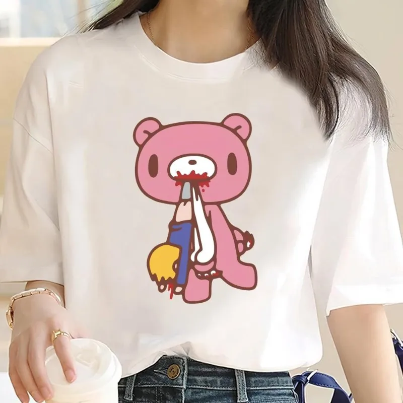 Fashion Cartoon G-Gloomy Bear Cool T Shirt Women Couple Combination Clothes Short Sleeve Collar Fashion Cotton