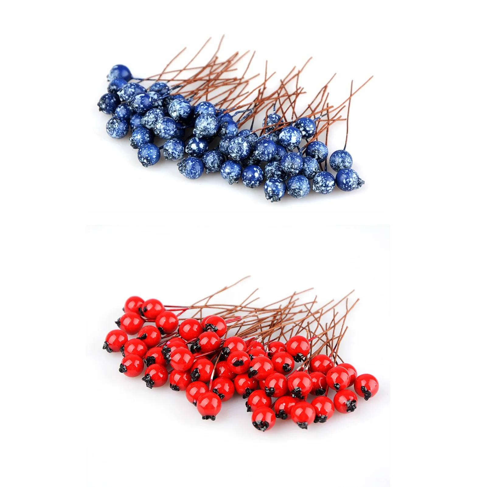 50pcs BlueBerry Artificial Flowers Stamen Artificial Berries for Scrapbooking DIY home teble wreath Decoration