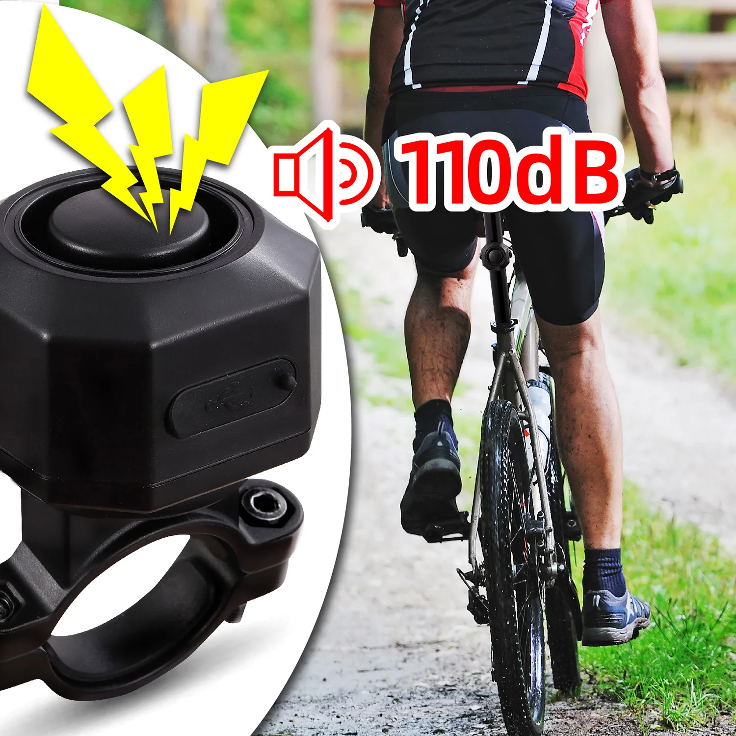 Bicycle Alarm System With Usb Rechargeable, Anti-Theft Accessories,Vehicle Theft With Remote Control, Wireless, Bicycle Lock