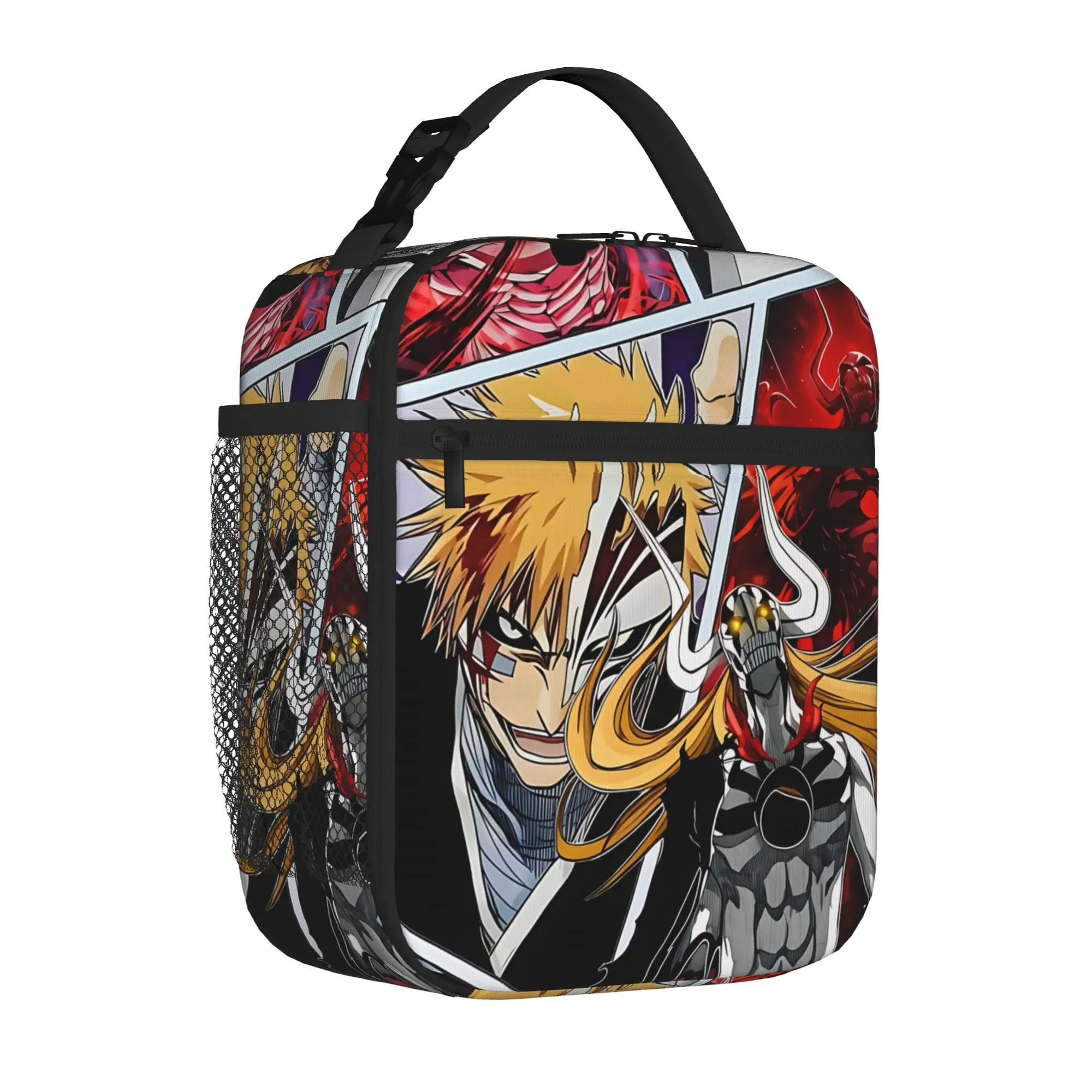 1 Piece For Students Food Container FinalGetsuga Portable Pocket  BLEACH Zipper Closure Aluminum Foil Food Pouch For Travel