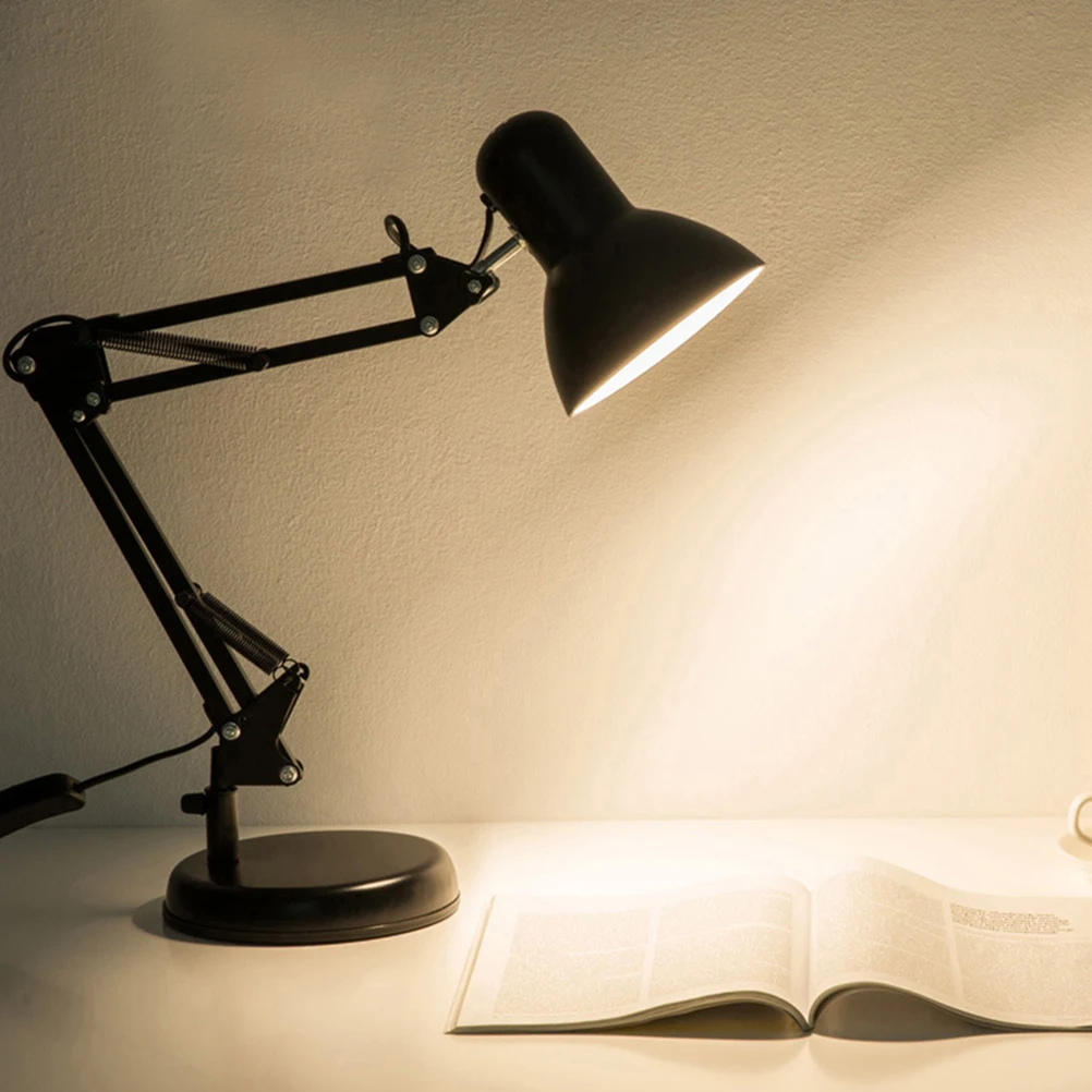 

LED USB Eye Protection Desk Lamp Metal Long Arm Folding Table Lamp Dimmable Reading Light for Student Office Library