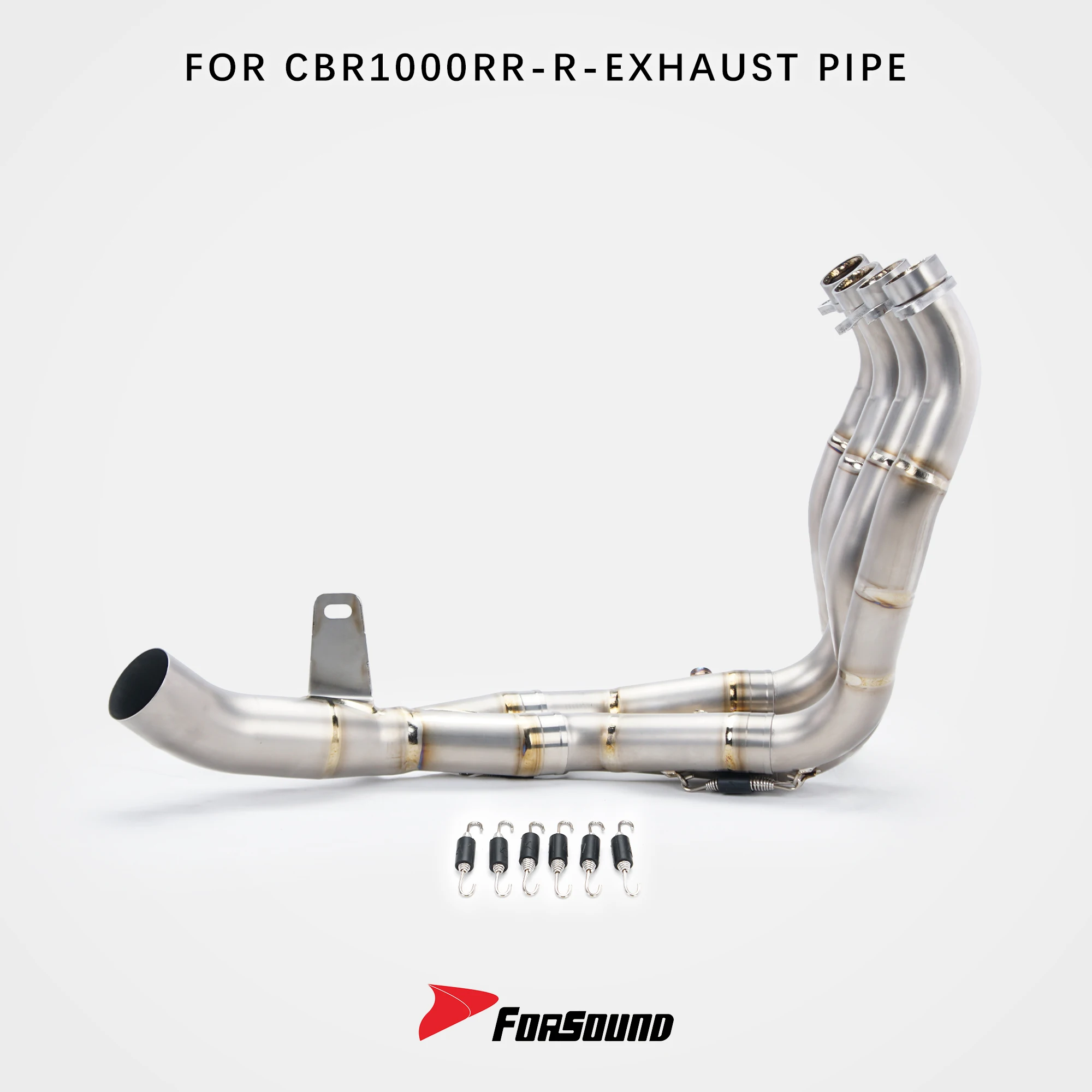 CBR1000RR 2017-2019 Sport Bike Titanium Alloy Front Exhaust Header Pipe Flame Racing Modified High Flow Lightweight Escape Parts
