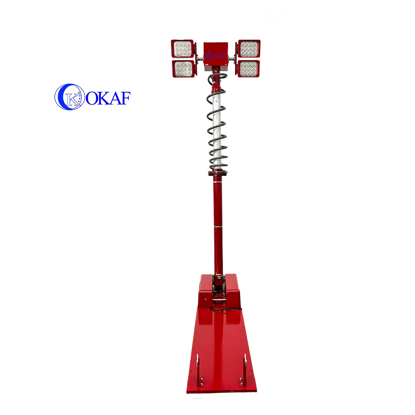 Roof Mounted Pneumatic Telescopic 360 Degree Mast Light Night Scan Tower Light