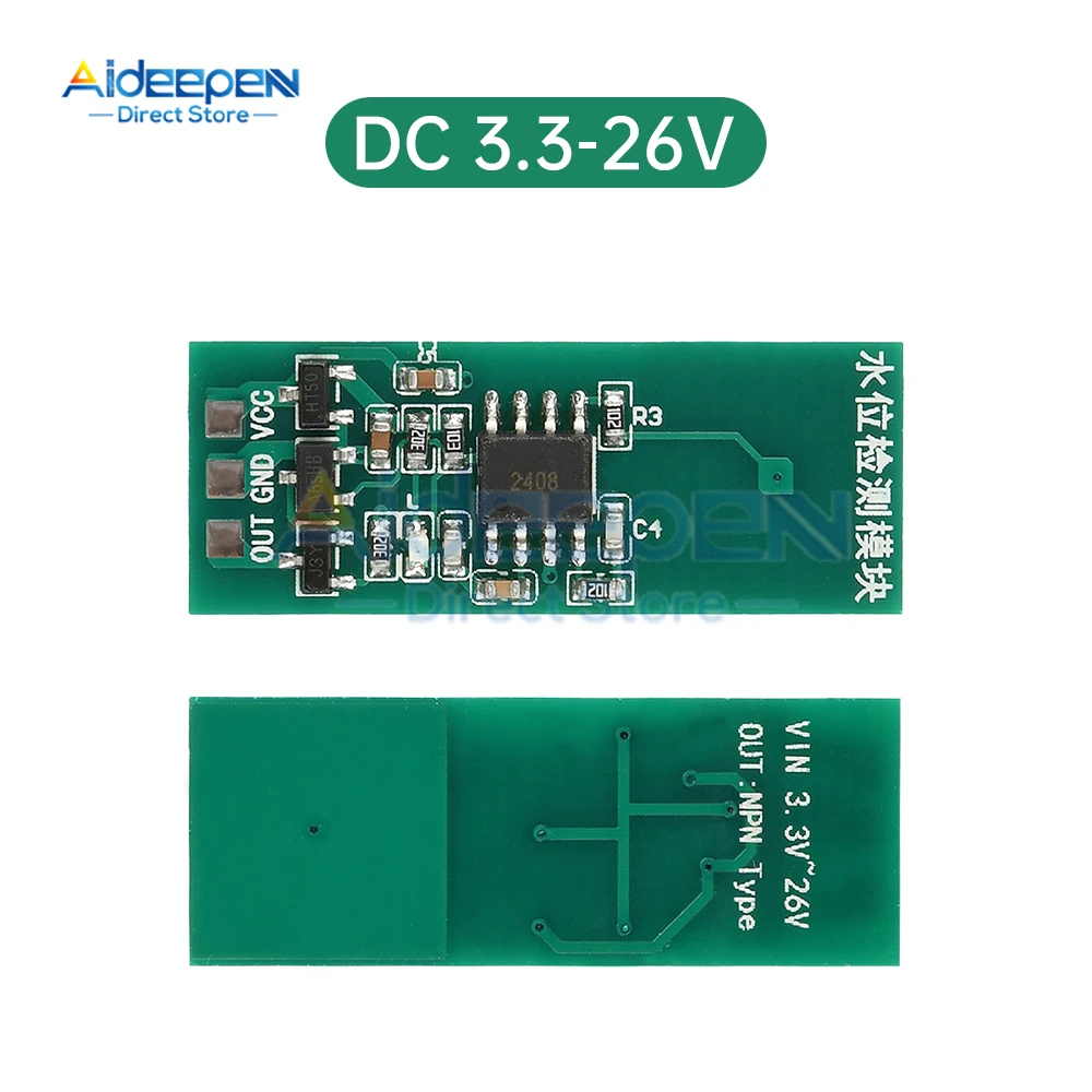 非接触水位検出モジュール,緑色センサー,タッチスイッチ,液体センサー,DC 3.3-5v,DC 3.3-26v