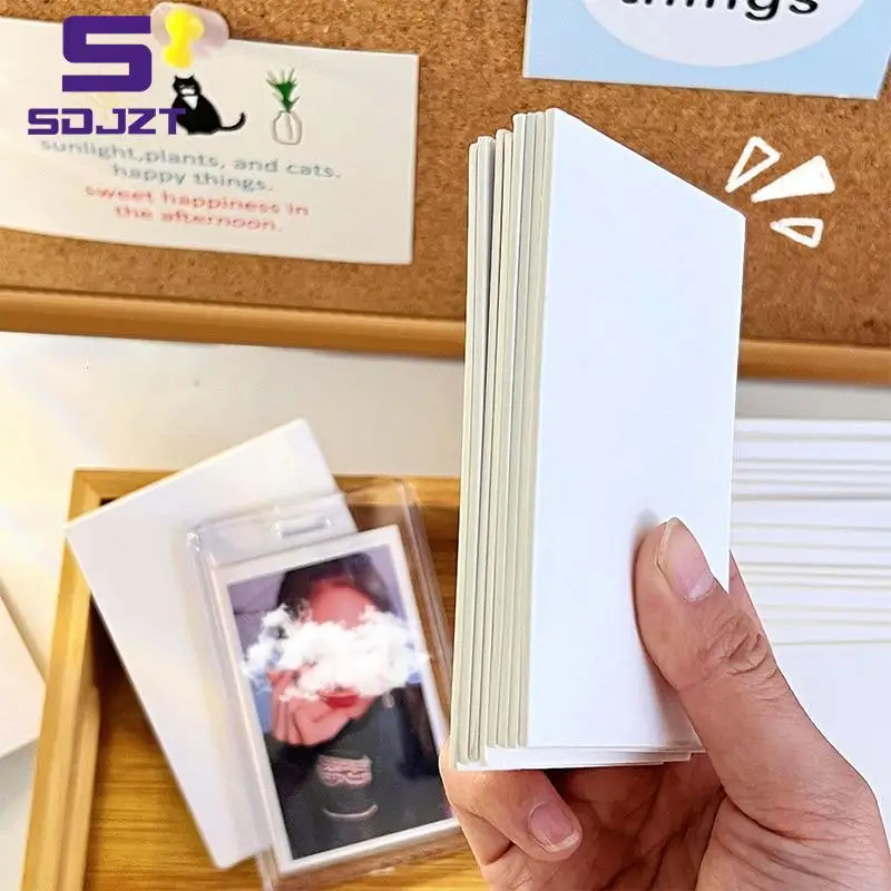 10pcs Small Card Protective Cardboard White Thicked Paper Jam Kraft Paper DIY Handmake Card Making Craft Paper Double Sided