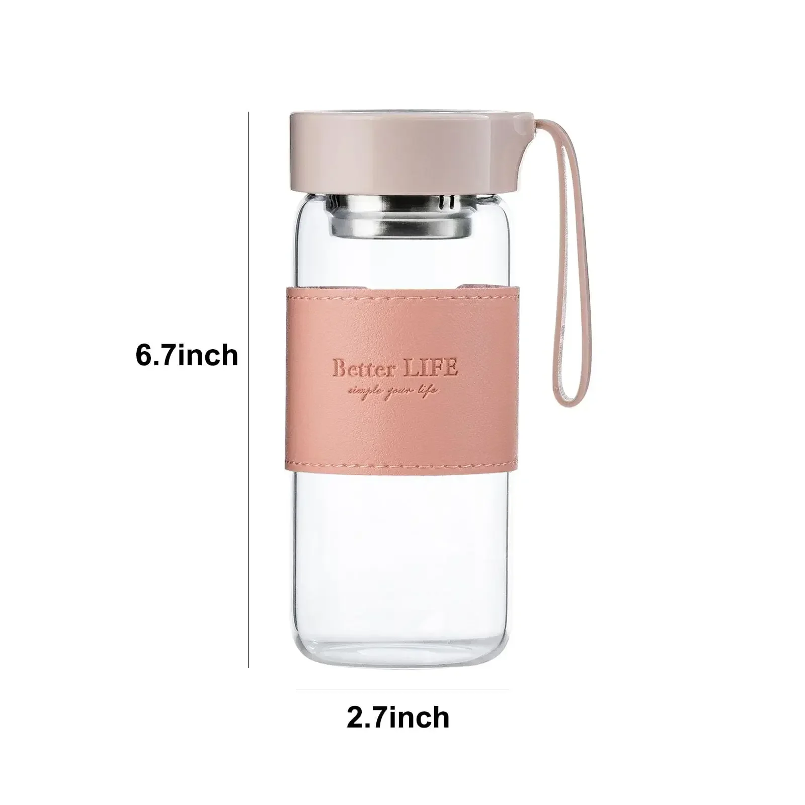 NEW 500ml Transparent Glass Coffee Cup Japanese Style Stylish Glass Bottle with Teapot Insulation Cover Heat-resistant Cup