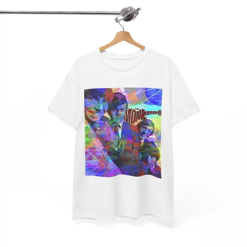 

Футболка The Monkees, винтажный рок, 70-е годы, ретро-графический неоновый постер, унисекс