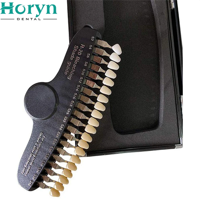 

20 Colors Profession Digital Tooth Teeth Whitening Shade Guide Tooth Color Comparator in den tal
