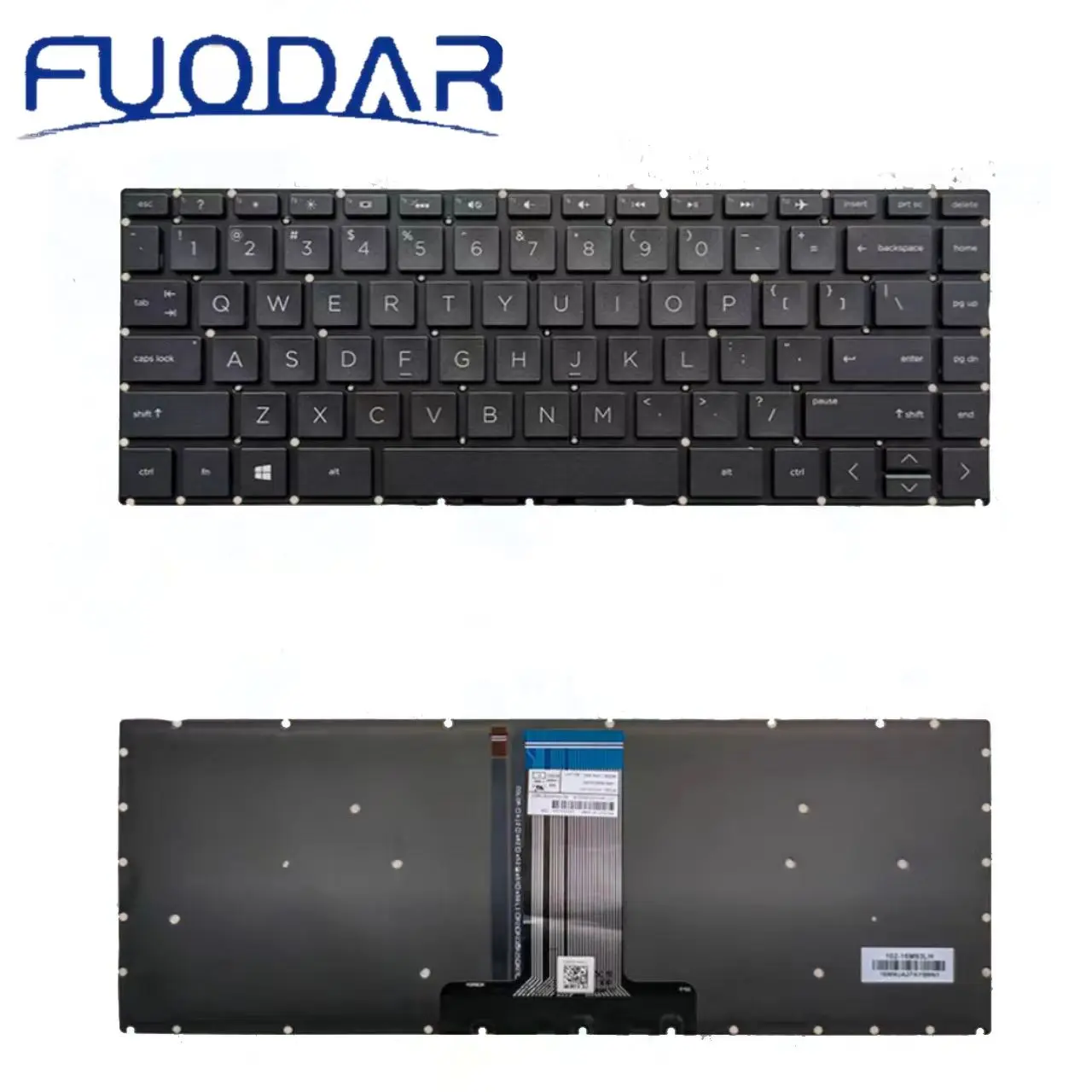 laptop keyboard for HP 14 14-CF 14S-DK 14S-DP 14S-CR 14M-CD 14-CE 14-CK 14-DK 14-CM 14S-DF US black sliver