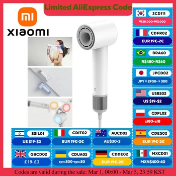 XIAOMI MIJIA H501 SE Secador de pelo de alta velocidad 62 m/s Velocidad del viento Cuidado del cabello de iones negativos 110.000 Rpm Profesional Seco 220 V Versión CN