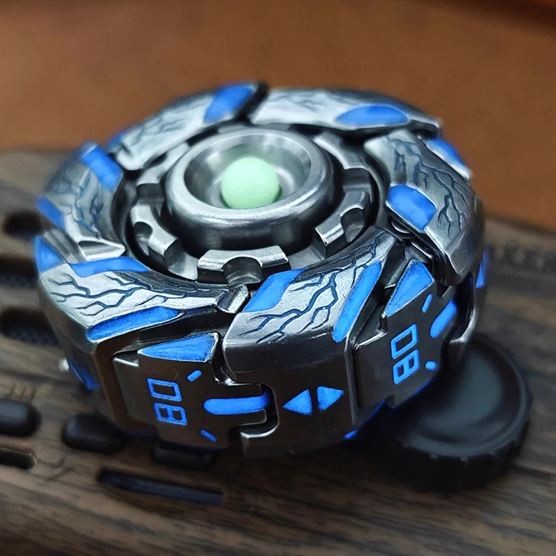 Grumpy 08 EDC Fidget Gyro Fidget Spinner jouets en acier inoxydable adultes anxiété soulagement du Stress Gyro jouet