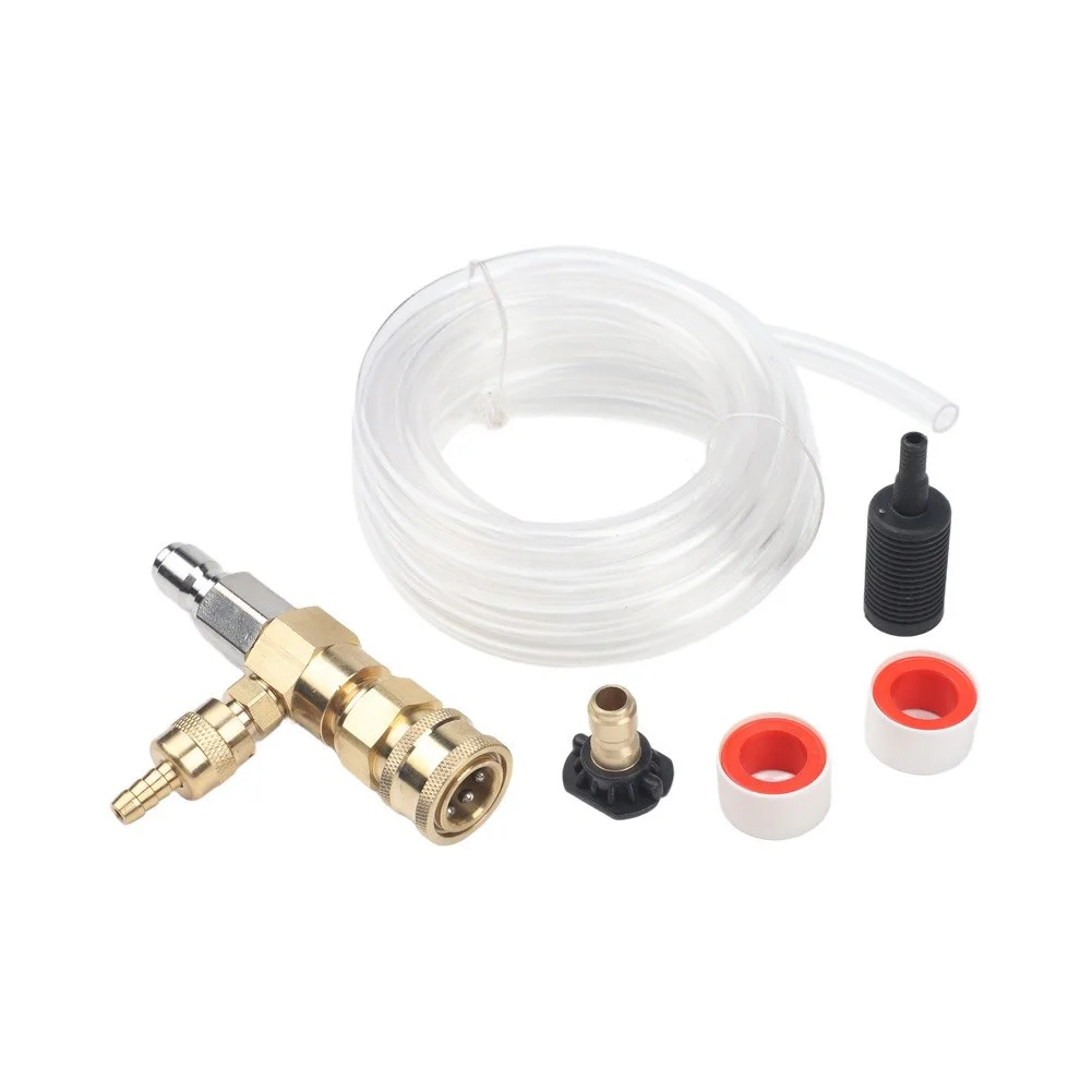 Easy Installation Pressure Washer Outdoor Cleaning 3 8 Inch Brass Stainless Steel Sprayer Adapter Siphon Technology