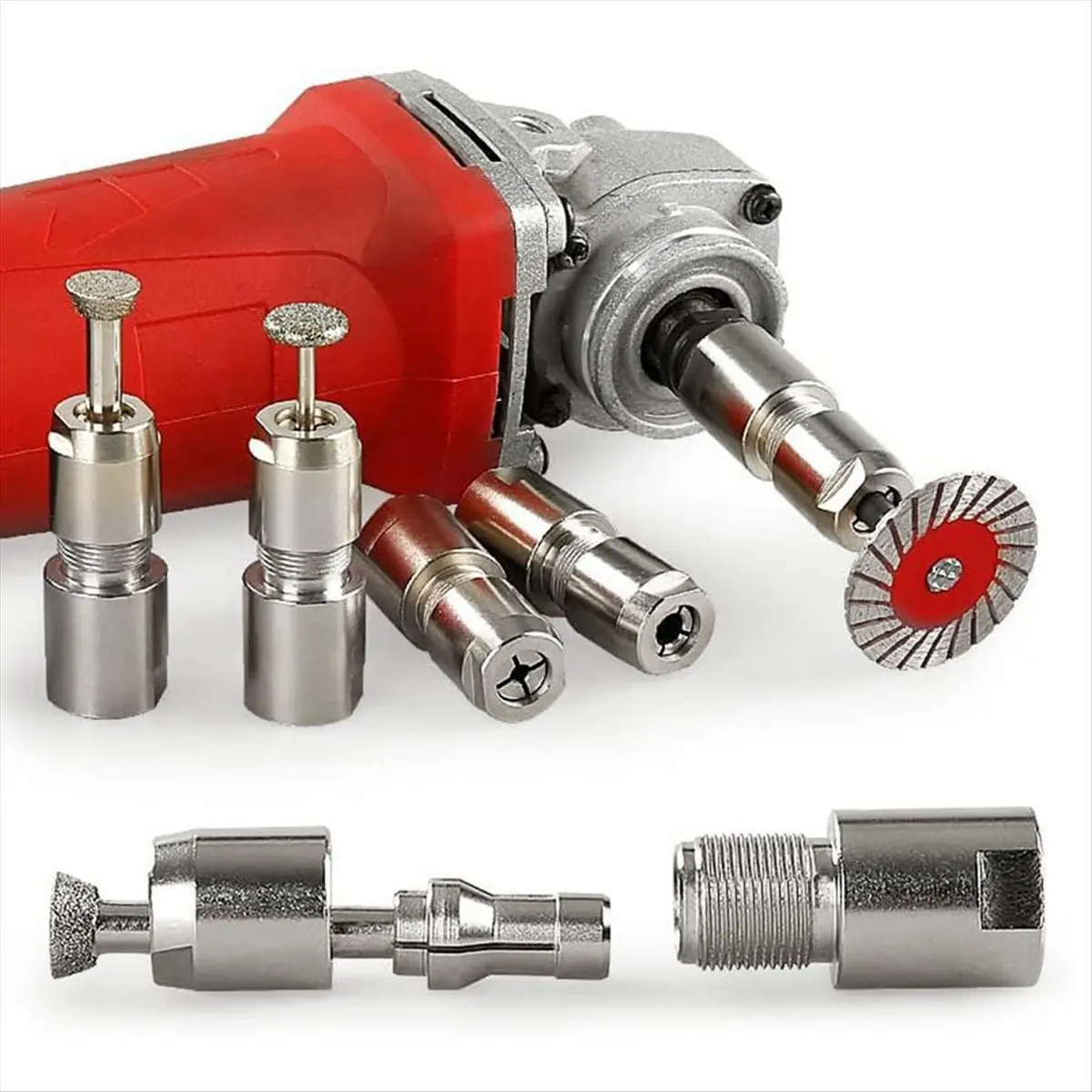 Rank! 3mm & 6mm Angle Grinder to Straight Chuck Adapter (5/8-11 Arbor) - Metal/Wood/Stone Grinding & Polishing