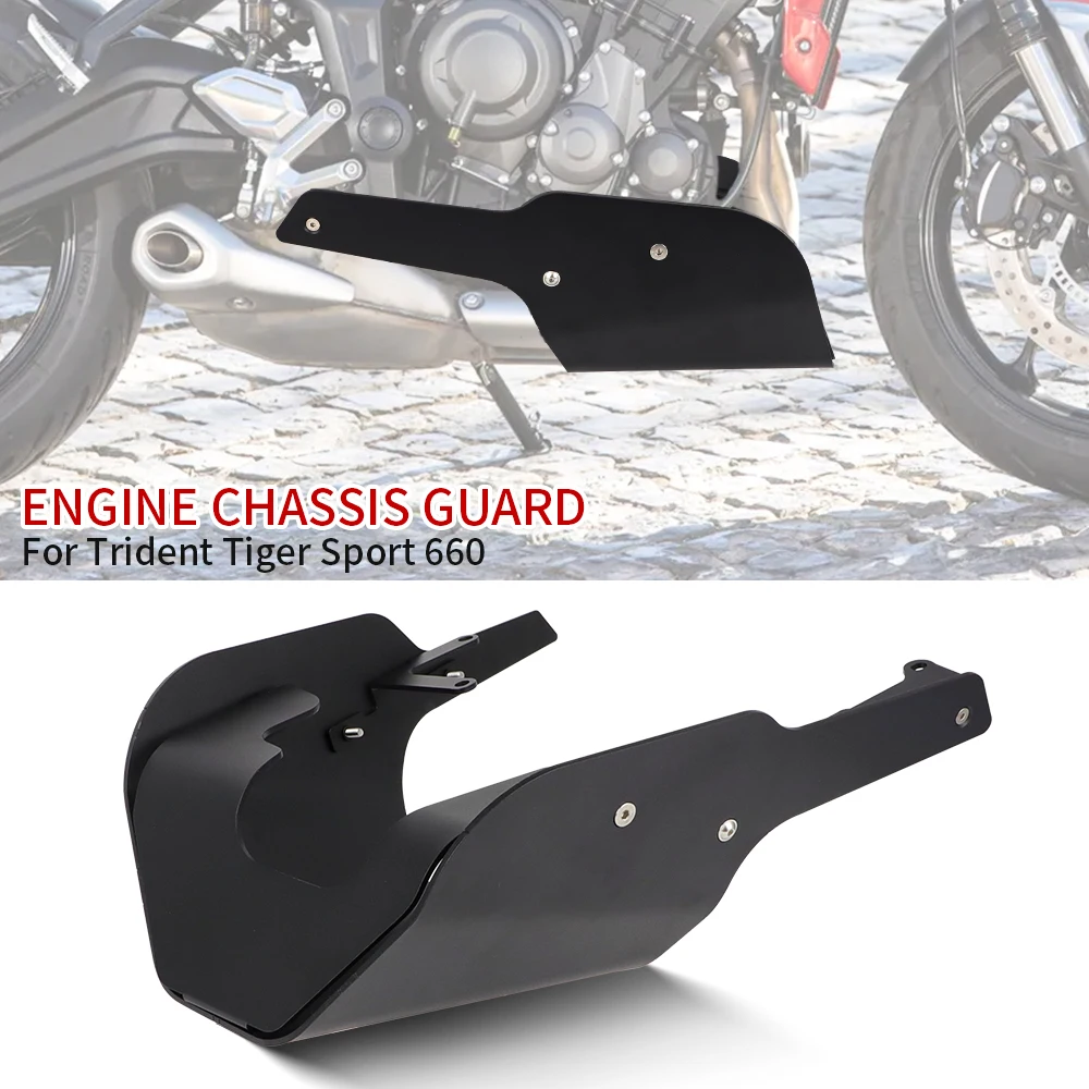 

Engine Chassis Guard Protection Cover For Tiger Sport 660 2022- Trident 660 2021- Skid Plate Bash Frame Protector Accessories