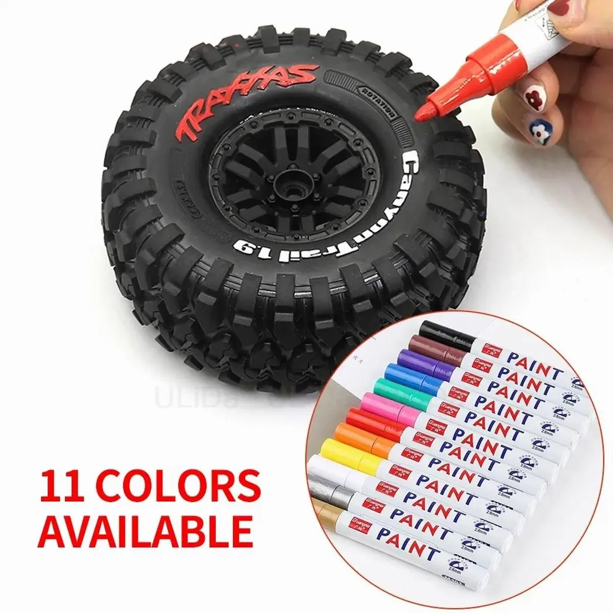 Accessori per auto RC Pneumatici Pneumatici Colorazione Vernice da colorare Pennarello da disegno Strumento per RC Car Crawler Traxxas TRX4 G500 Axial SCX10