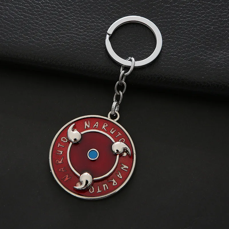 Naruto Anime Peripheral Creative Gifts Anime Keychain Rotatable Metal Accessory Y2k Fashion Toys Anime Cartoon Kawaii